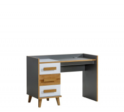 Systém "WERSO" W8 (Psací stůl 3S) - Barva: bílá brilantní/riviera