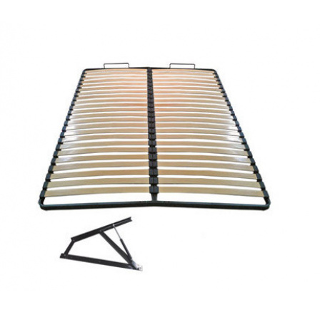 Kovový lamelový rošt 160x200 cm s plynovými písty Kovový lamelový rošt 160x200 cm s plynovými písty