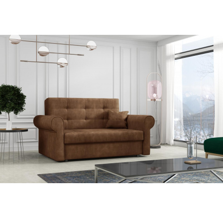 Rozkládací křeslo Vivian Silver II hnědé Rozkládací křeslo Vivian Silver II hnědé