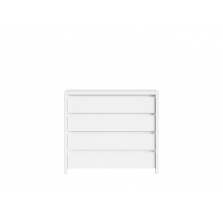 Komoda KASPIAN KOM4S bílá/bílá matná Komoda KASPIAN KOM4S bílá/bílá matná