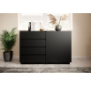 Komoda Loftia, černá/černý mat