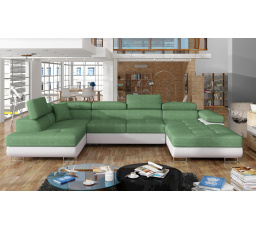 Sedací souprava ve tvaru U RODRIGO, Soro 34 / Soft 17 levá