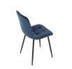 Jídelní židle, modrá, sametová látka, CT-281 BLUE4