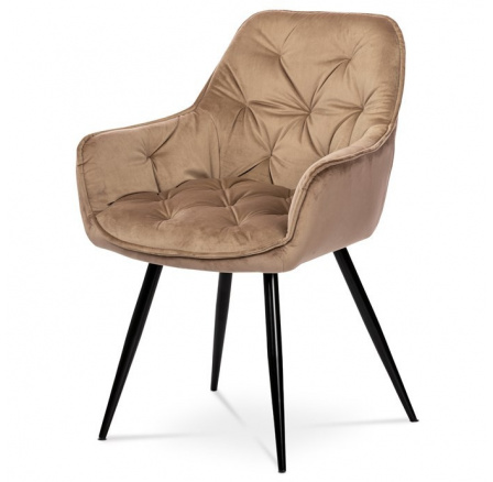 Jídelní židle, hnědá, sametová látka, DCH-421 CAP4 Jídelní židle, hnědá, sametová látka, DCH-421 CAP4