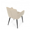 Jídelní židle, béžová, látka, DCH-P3146 CRM2