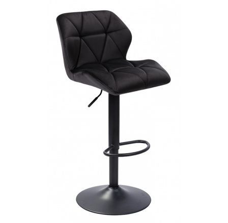 Barová židle N-62P, černá