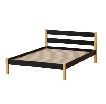 Postel "INKA" - Barva korpusu: černá/přírodní dub