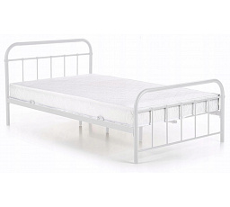Kovová postel PABLO 120x200 Bílá
