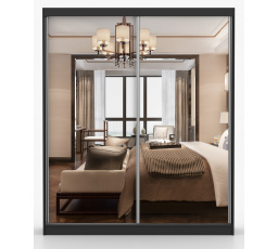 Šatní skříň MULTI 20 - 183 cm, Černá