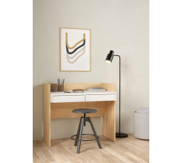 Psací stůl FELIX 493, Jackson hickory/Bílá