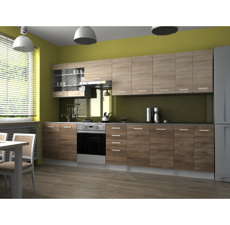 Kuchyňská Linka Pamis 320/260 sonoma/sonoma tabaco Kuchyňská Linka Pamis 320/260 sonoma/sonoma tabaco