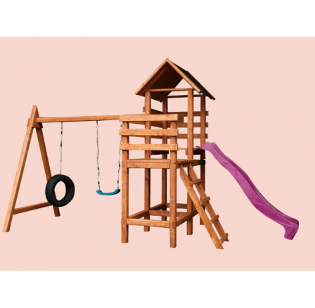 Zahradní hřiště s houpačkou a klouzačkou Zahradní hřiště s houpačkou a klouzačkou