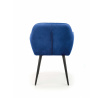 Jídelní židle K429, Modrá/Černá