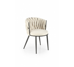 Jídelní židle K516, světle béžová/Černá