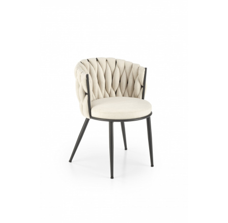 Jídelní židle K516, světle béžová/Černá Jídelní židle K516, světle béžová/Černá
