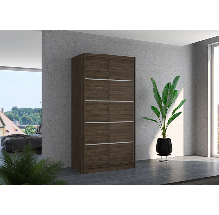 Posuvná skříň RIVA 100 Choco+Choco