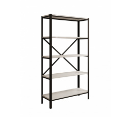 Regál Rene Černý+Bílý Lesk