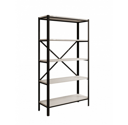 Regál Rene Černý+Bílý Lesk