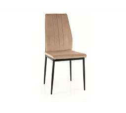 Jídelní židle ATOM VELVET, Béžový Bluvel 28/černý mat