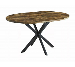 Jídelní stůl GASTON 100, Ořech Vintage/Černý mat