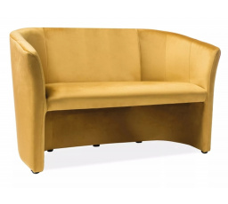 Pohovka TM-2, Velvet Curry Bluvel 68/ wenge