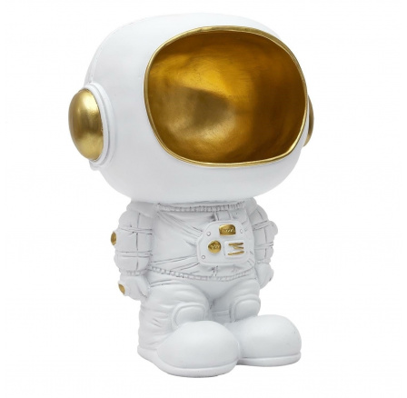 Figurka Astronauta s funkcí úložného prostoru bílá/zlatá Figurka Astronauta s funkcí úložného prostoru bílá/zlatá