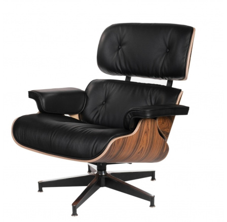 Křeslo Vip černé/rosewood/standardní základna