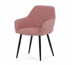 Jídelní židle, růžová, manšestrová látka, DCH-V4009 PINK6