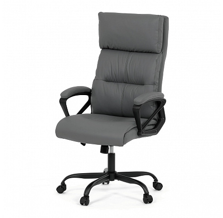 Kancelářské křeslo, houpací mechanismus, šedá ekokůže, KA-Y346 GREY