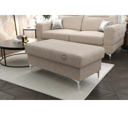 Taburet s úložným prostorem MALIBU 100x55 cm - béžová