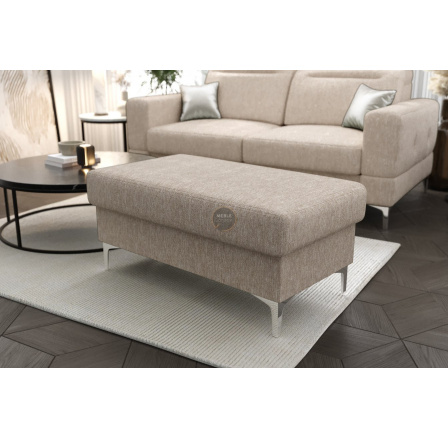 Taburet s úložným prostorem MALIBU 100x55 cm - béžová