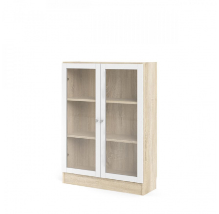 Regál Bask 71760/22, dub sonoma/bílá