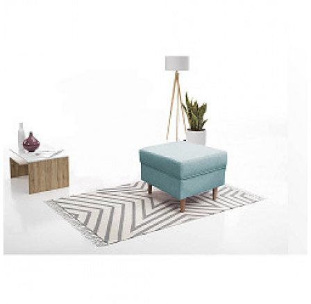 VAREZZA - POUZE TABURET (VOLARE 52x52) látka zelenkavá AVRA 11 (vzorB), nohy buk (IZ) (K250)