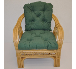 Polstr na křeslo Rio De Janeiro látka tmavě zelený melír