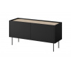 TV komoda Desing 120, černá matná / dub nagano