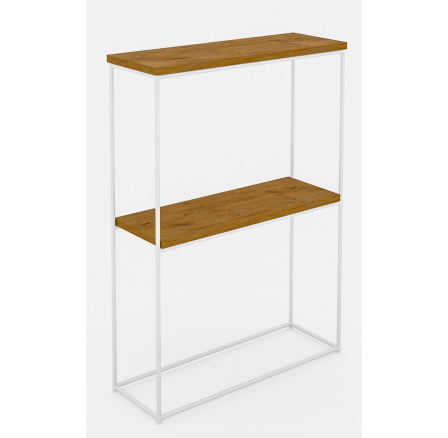 Konzola Velo Bílá+Dub Lancelot Konzola Velo Bílá+Dub Lancelot