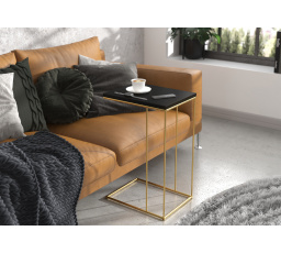 Pomocný stolek DRU Zlatý+Černý