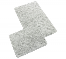 Koupelnová sada předložek SILVER 60x100+60x50cm šedá
