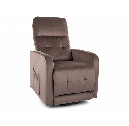 Rozkládací křeslo OTUS II VELVET, Cappucino Bluvel 38