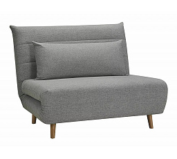 Rozkládací křeslo SPIKE, šedá látka 137/buk