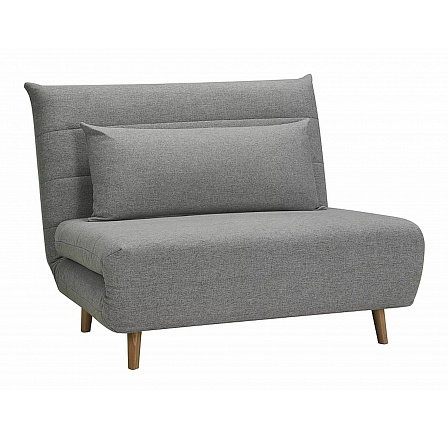 Rozkládací křeslo SPIKE, šedá látka 137/buk