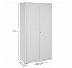 Komoda 80x40x180cm, kov, bílá, AUS-E1115 GREY