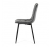 Jídelní židle, šedá, sametová látka, CT-281 GREY4