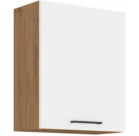 Horní skřínka VEGAS - 60 G-72 1F, Dub Lancelot / Bílý lesk Horní skřínka VEGAS - 60 G-72 1F, Dub Lancelot / Bílý lesk