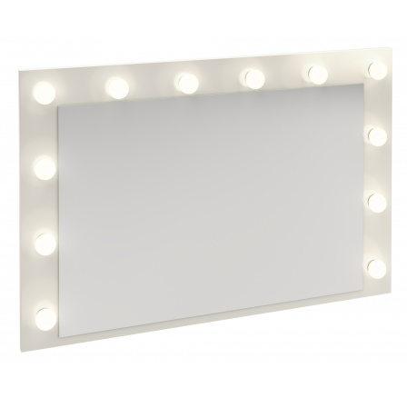Zrcadlo s osvětlením REL LS, Bílá