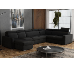 Sedací souprava Petrit U1 levá Kronos černá