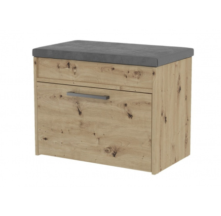 Botník se sedákem Pargas MINI dub artisan