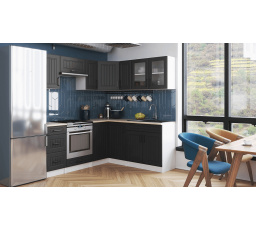 Rohová kuchyňská linka Romana grafit MAT