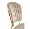 Jídelní židle K499, Béžová/Zlatá