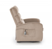Elektricky polohovatelné křeslo MARONI, Béžová